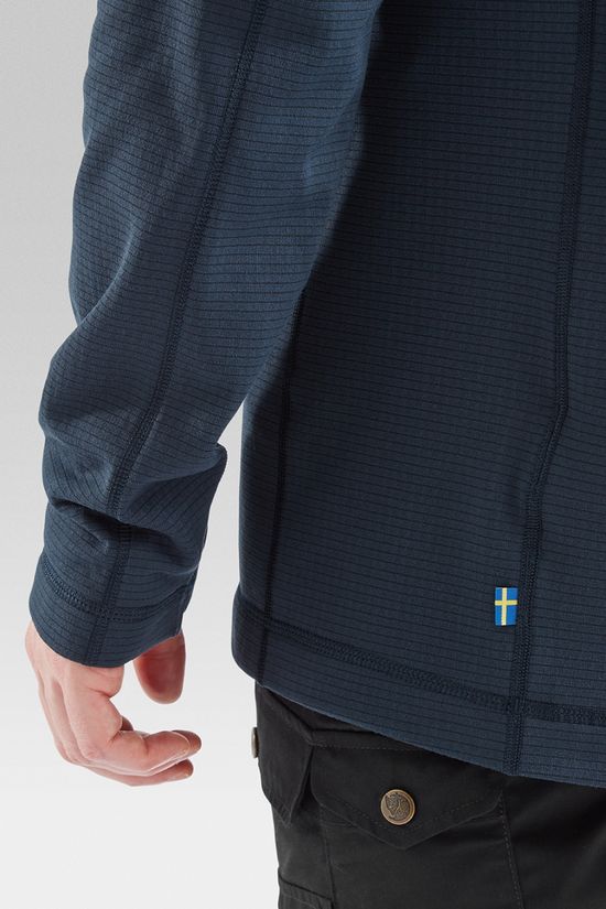 Fjallraven Mens Abisko Lite Half Zip Fleece  Dark Navy