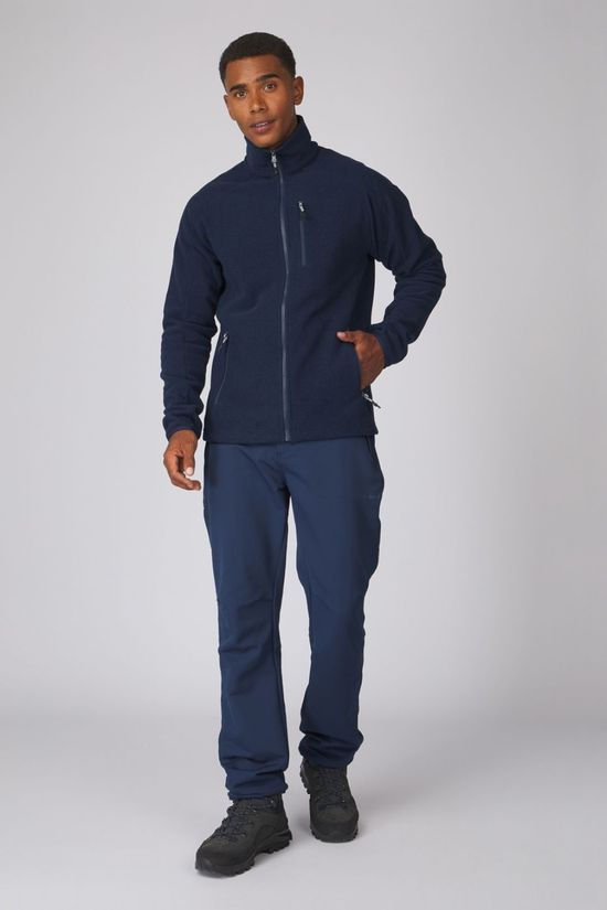 Ayacucho Mens Divis Structured Full Zip Fleece Navy