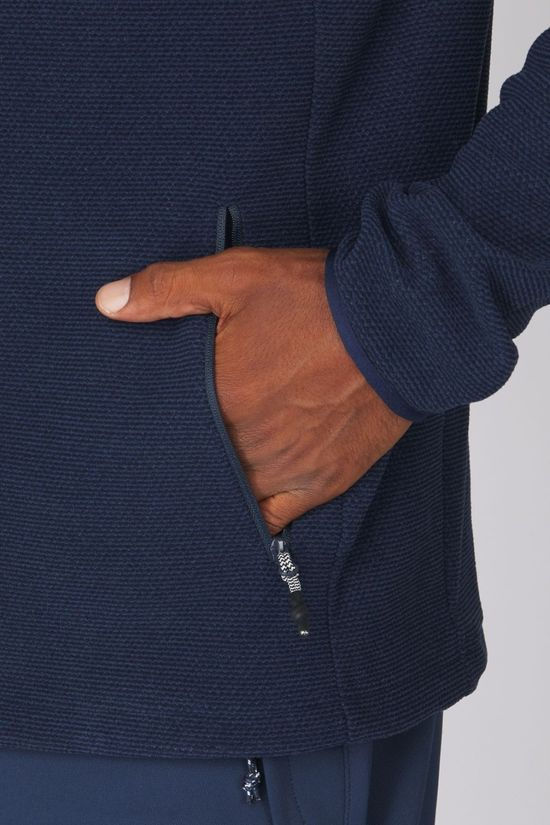 Ayacucho Mens Divis Structured Full Zip Fleece Navy