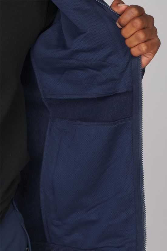 Ayacucho Mens Divis Structured Full Zip Fleece Navy