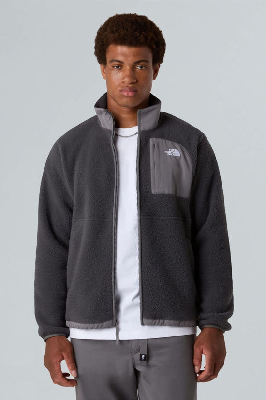 The North Face Mens Yumiori Off Peak Full Zip Fleece Jacket Asphalt Grey/Smoked Pea