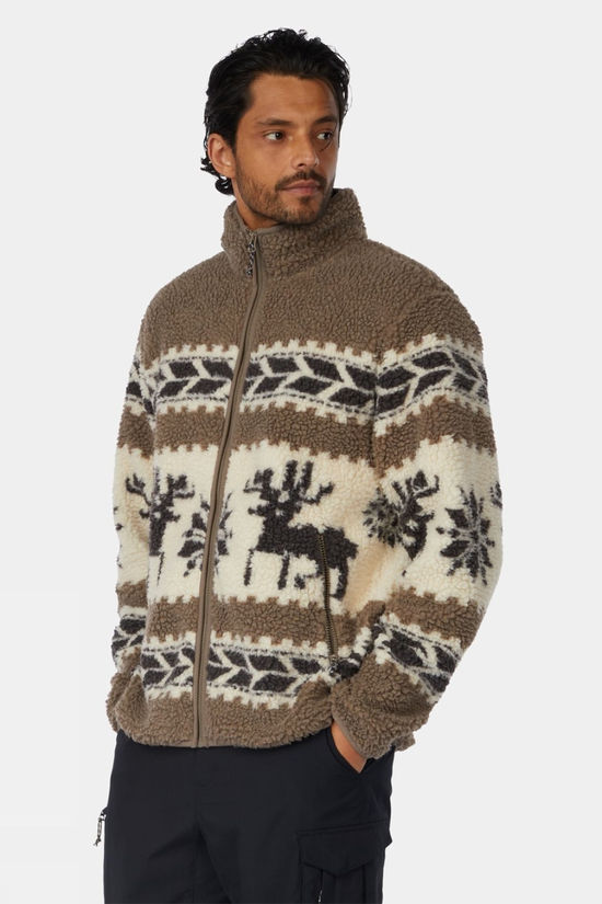 Ayacucho Mens Cowichan Full Zip Fleece Kelp