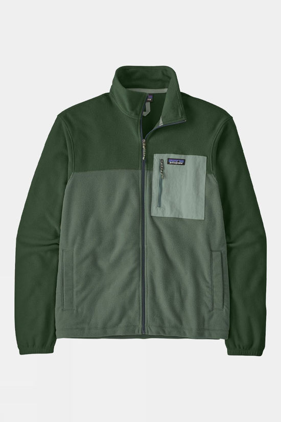 Patagonia Mens Micro D Patch Pocket Fleece Jacket Canopy Green