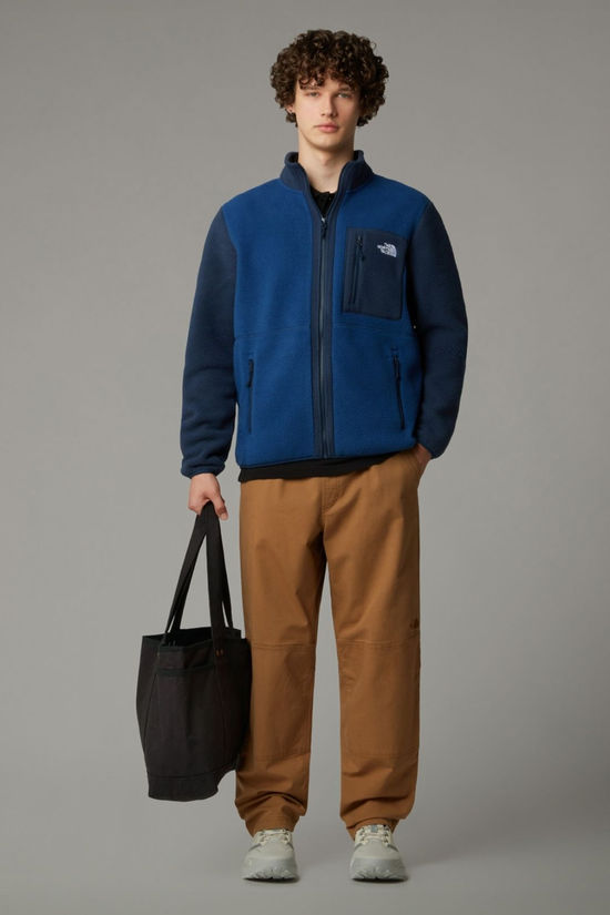 The North Face Mens Yumiori Full Zip Fleece Jacket Estate Blue/Summit Navy
