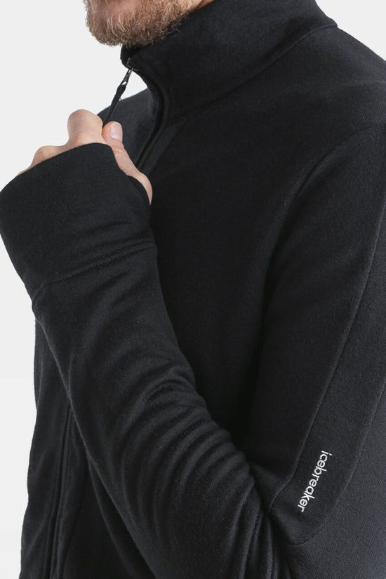 Icebreaker Mens 260 Quantum Full Zip Fleece Jacket Black