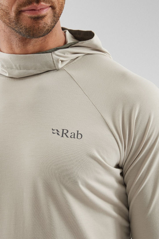 Rab Mens Rivelin Hoodie Baselayer Pebble