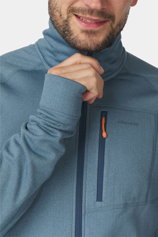 Ayacucho Mens Mountain Midlayer Jacket II Blue Mirage Melange