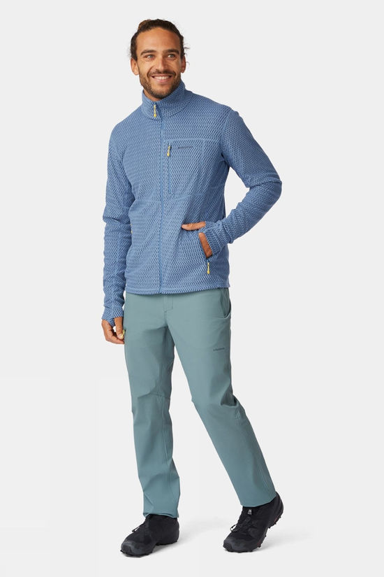 Ayacucho Mens Lightweight Mountain Full Zip Fleece Moonlight Blue