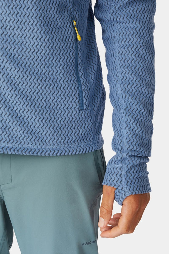 Ayacucho Mens Lightweight Mountain Full Zip Fleece Moonlight Blue