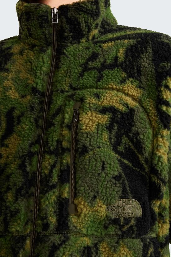 The North Face Mens Extreme Pile 2 Print Fleece Jacket New Taupe Green Yosemit