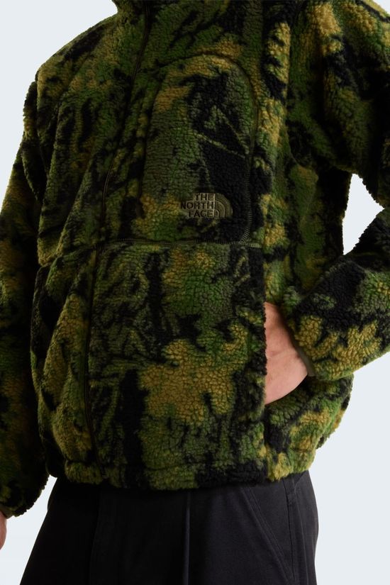 The North Face Mens Extreme Pile 2 Print Fleece Jacket New Taupe Green Yosemit