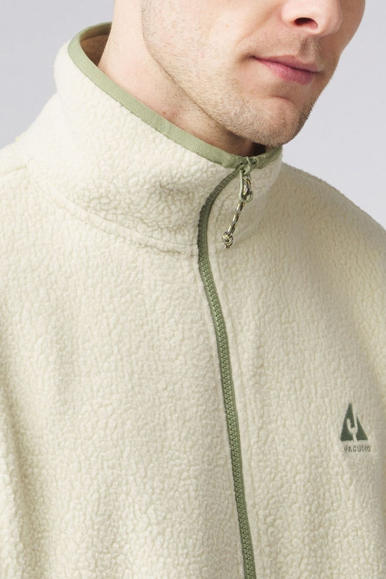 Ayacucho Mens Andes Half Zip Fleece Ecru