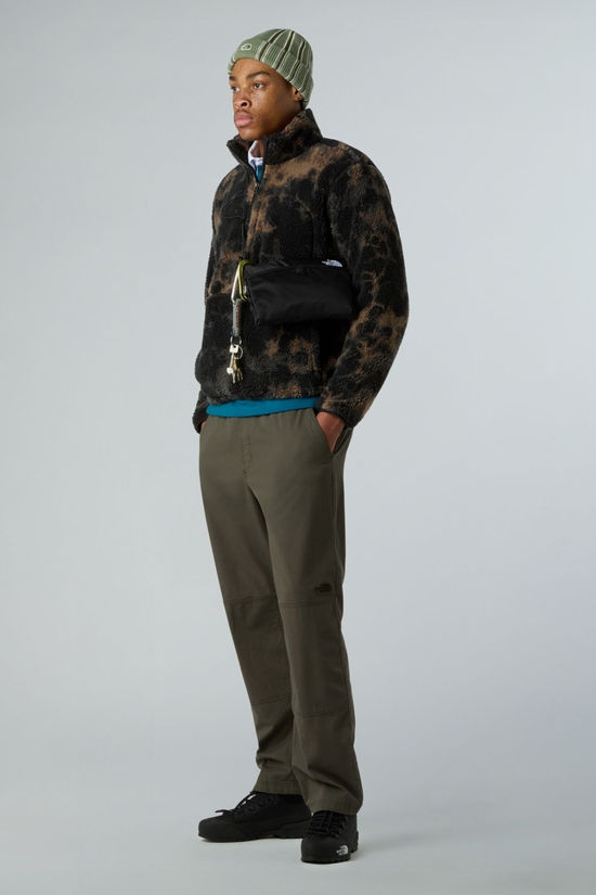 The North Face Mens Extreme Pile 2 Pullover Print Fleece Tnf Black Light Refract