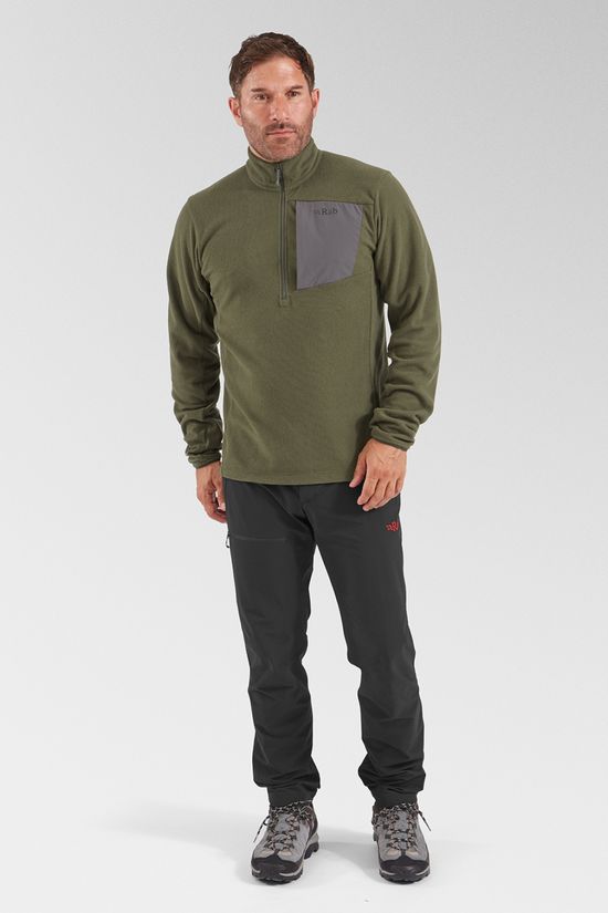 Rab Mens Tecton 2.0 Pull On Fleece Army