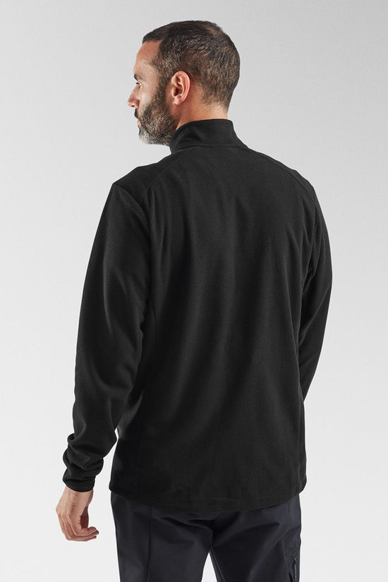 Rab Mens Tecton 2.0 Pull On Fleece Black W. Graphene/Tuscan Red