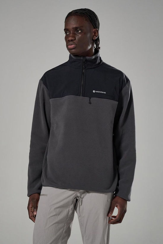 Montane Mens Roco Quarter Zip Fleece Midnight Grey