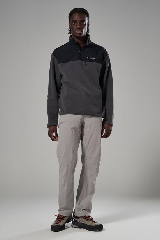 Montane Mens Roco Quarter Zip Fleece Midnight Grey