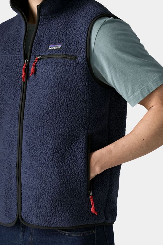 Patagonia Mens Retro Pile Fleece Vest New Navy