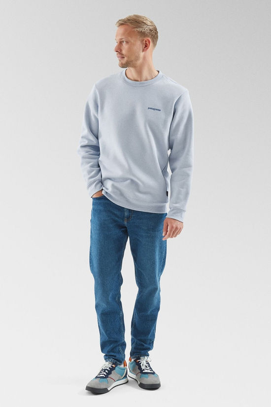 Patagonia Mens Fitz Roy Icon Uprisal Crew Sweatshirt Fleck Blue