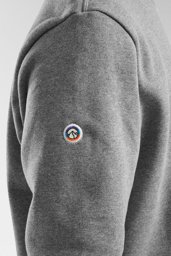 Patagonia Mens Fitz Roy Icon Uprisal Crew Sweatshirt Gravel Heather