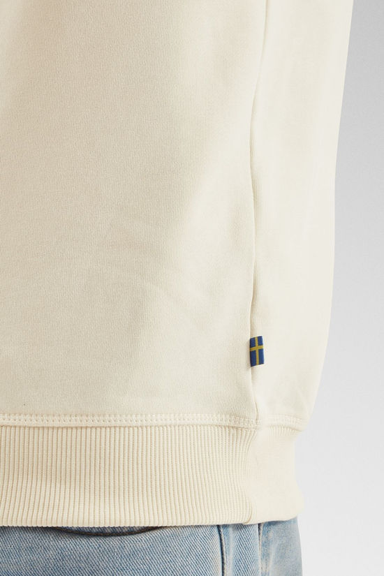 Fjallraven Mens 1960 Logo Badge Sweater  Chalk White