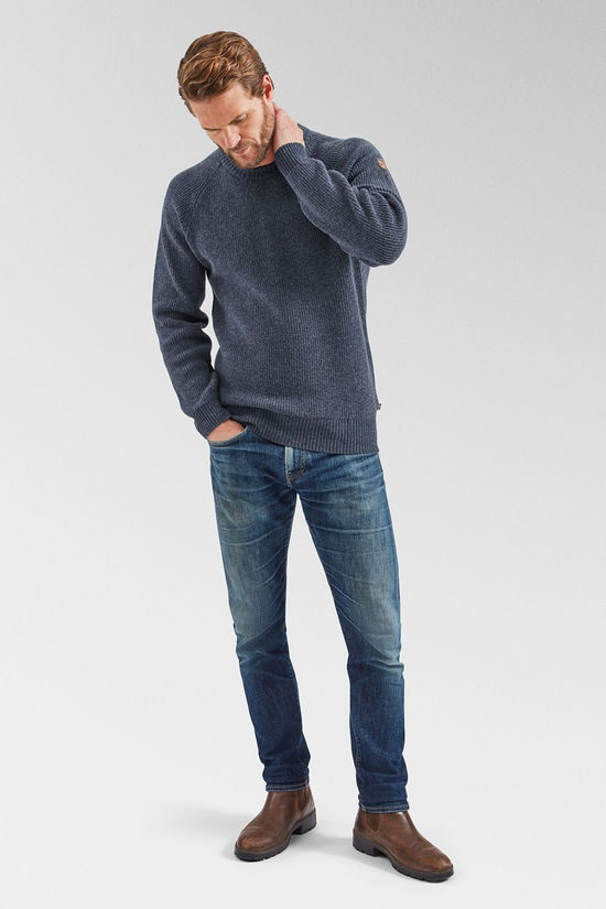 Fjallraven Mens Övik Rib Jumper Navy