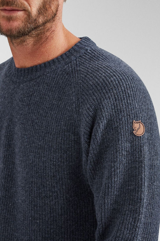 Fjallraven Mens Övik Rib Jumper Navy