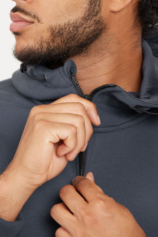 Virtus Mens Willard Technical Hoody Sweatshirt Blue Nights