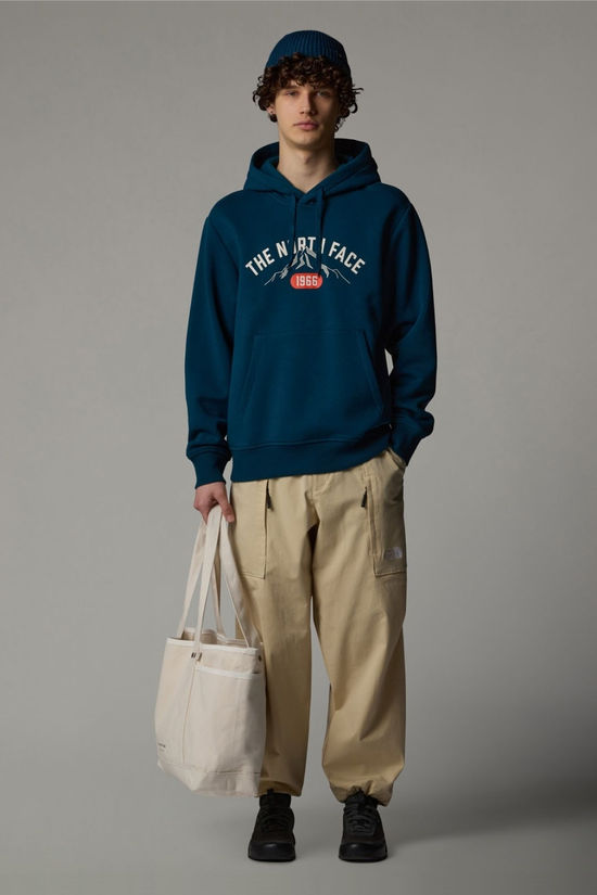 The North Face Mens Varsity Graphic Hoodie Midnight Petrol