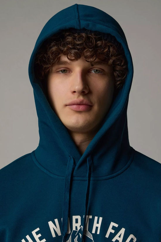 The North Face Mens Varsity Graphic Hoodie Midnight Petrol