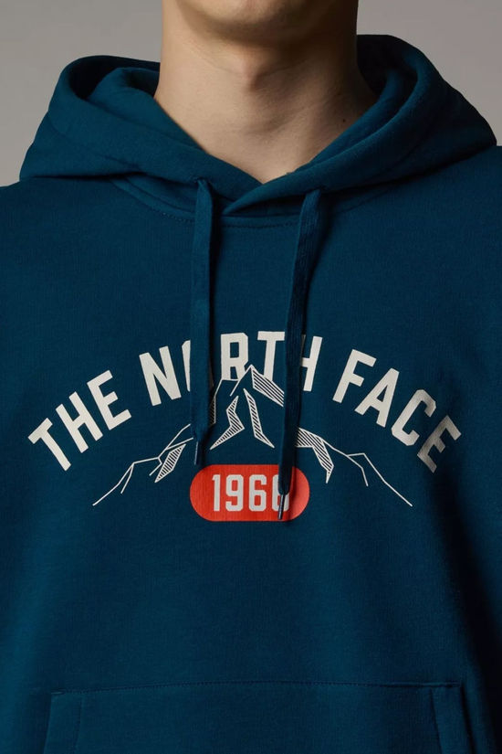 The North Face Mens Varsity Graphic Hoodie Midnight Petrol