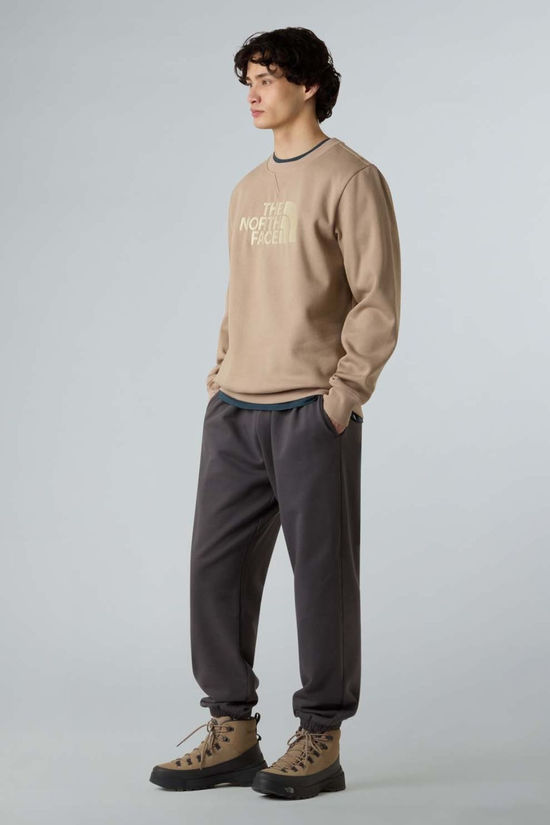 The North Face Mens Drew Peak Sweatshirt Mushroom Grey/Gravel