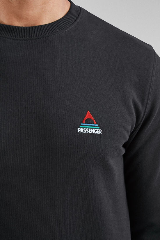 Passenger Mens Vita Organic Cotton Sweatshirt Black