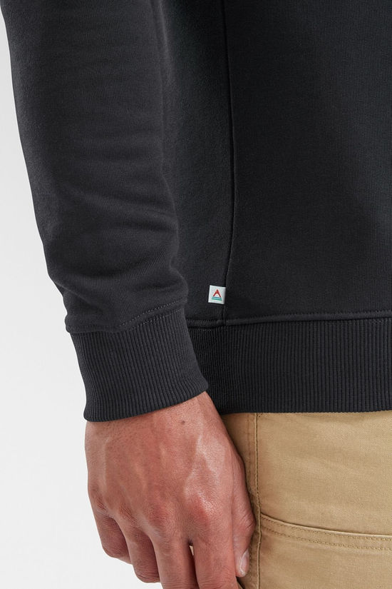 Passenger Mens Vita Organic Cotton Sweatshirt Black