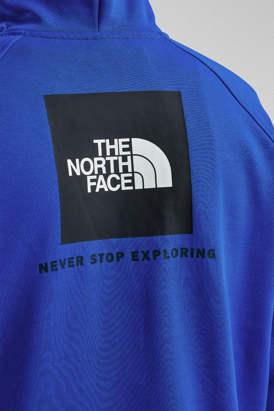 The North Face Mens Raglan Box NSE Hoodie Sweatshirt Tnf Blue/Tnf Black