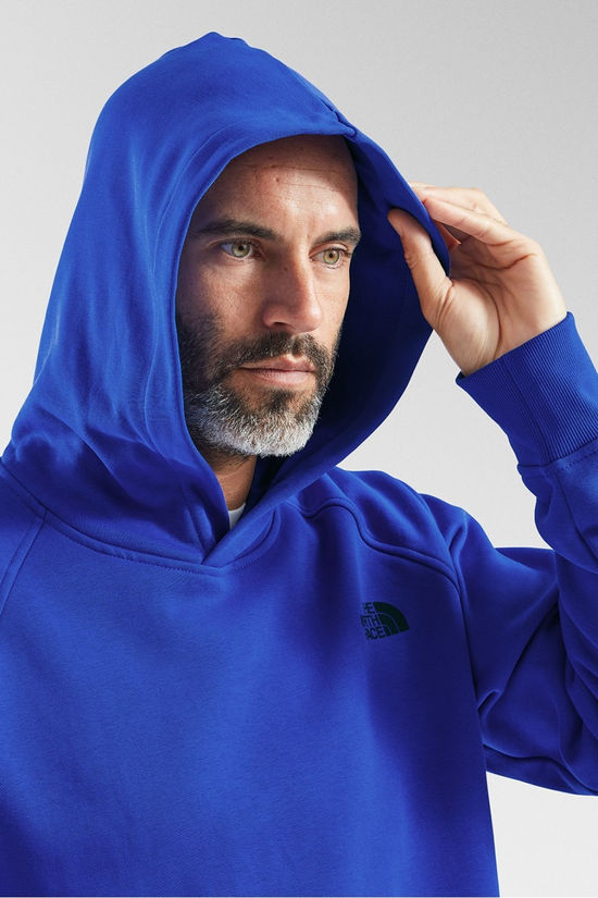 The North Face Mens Raglan Box NSE Hoodie Sweatshirt Tnf Blue/Tnf Black