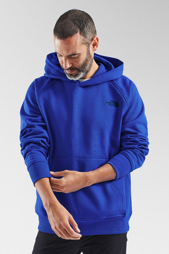 The North Face Mens Raglan Box NSE Hoodie Sweatshirt Tnf Blue/Tnf Black
