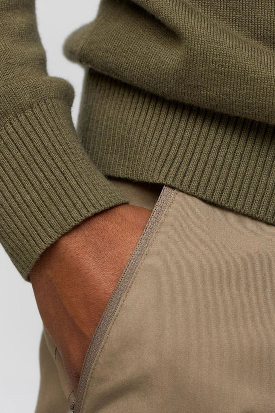 Fjallraven Mens Övik Lite Half Zip Knitted Top Laurel Green