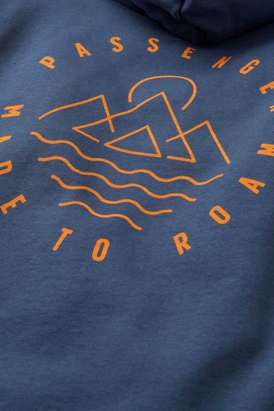 Passenger Mens Escapism Recycled Cotton Hoodie Rich Navy