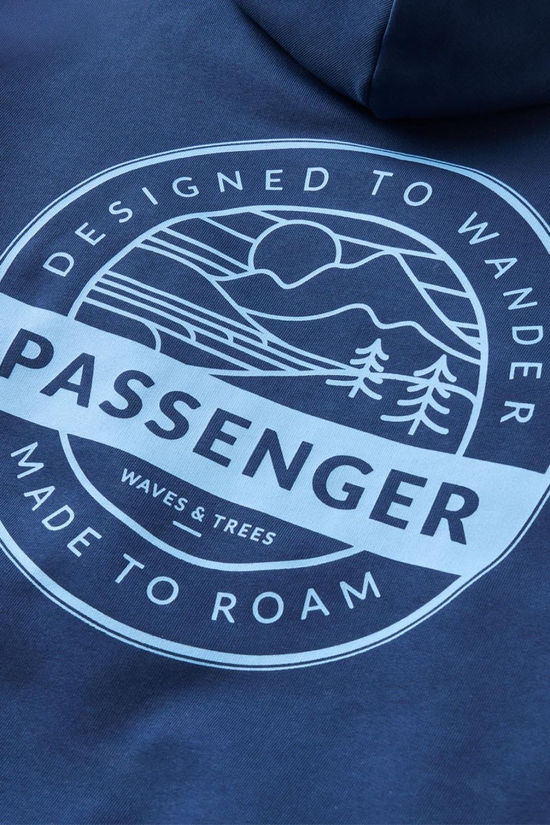 Passenger Mens Odyssey Organic Cotton Hoodie Rich Navy