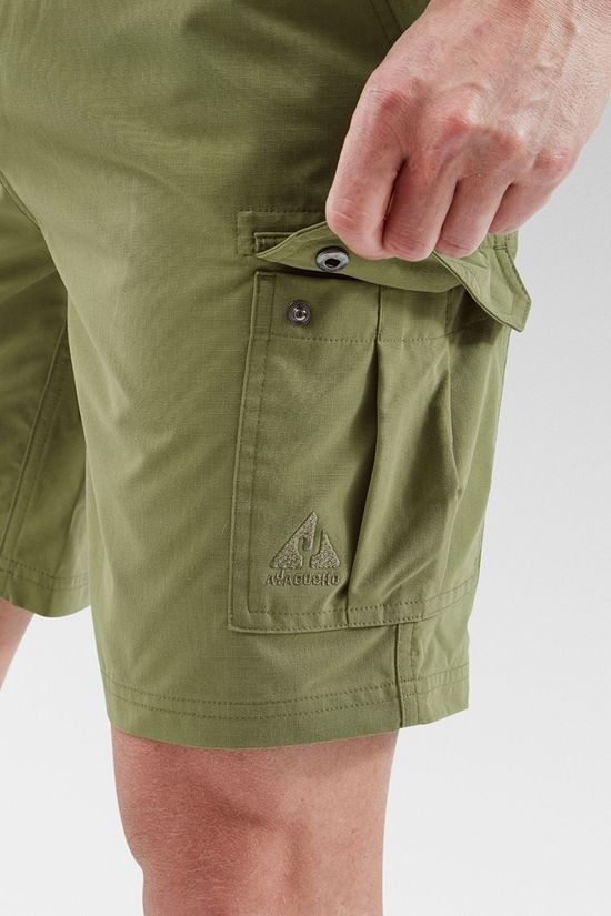 Ayacucho Mens Camping Cargo Shorts Moss