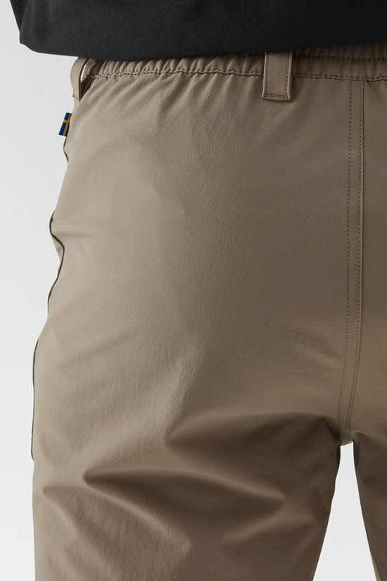 Fjallraven Mens Abisko Trail Stretch Shorts Suede Brown