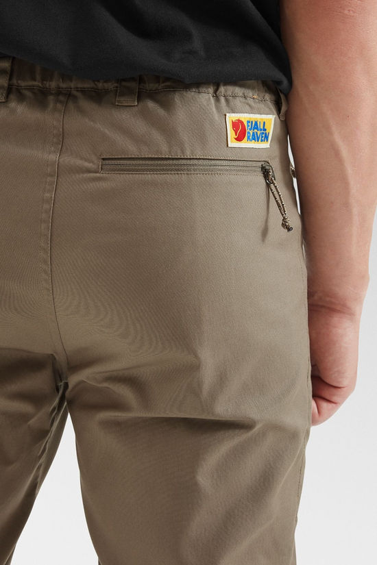 Fjallraven Mens Vardag Trousers Suede Brown