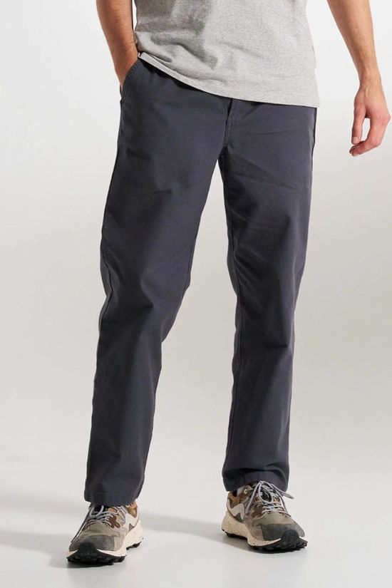 Passenger Mens Adventurer Organic Canvas Trousers Charcoal