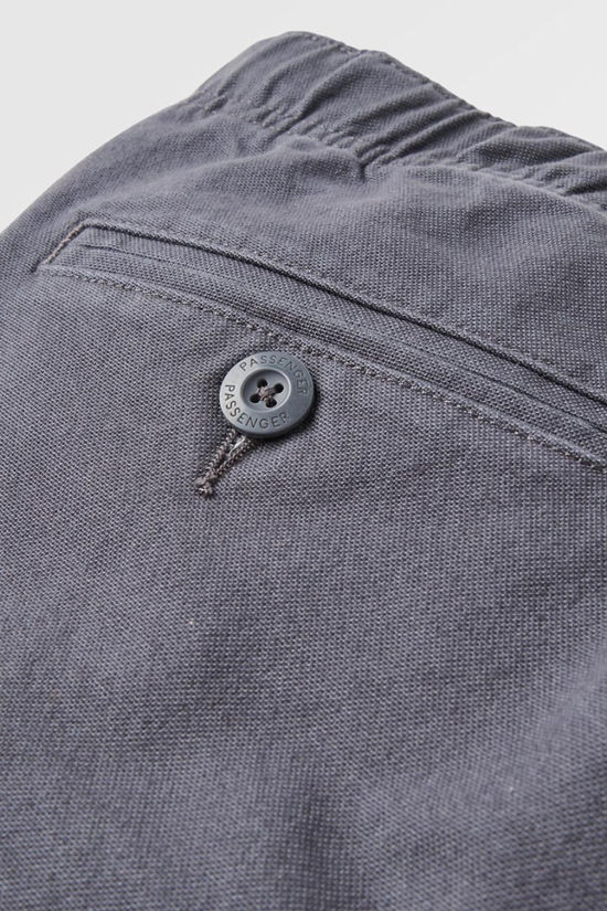 Passenger Mens Adventurer Organic Canvas Trousers Charcoal