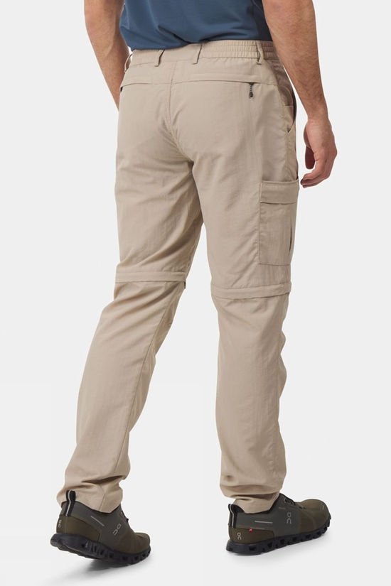 Ayacucho Mens Jungle Travel Zip-Off Trousers Beige