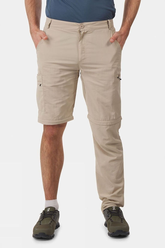 Ayacucho Mens Jungle Travel Zip-Off Trousers Beige