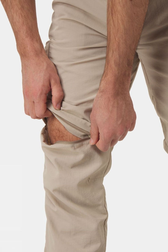 Ayacucho Mens Jungle Travel Zip-Off Trousers Beige