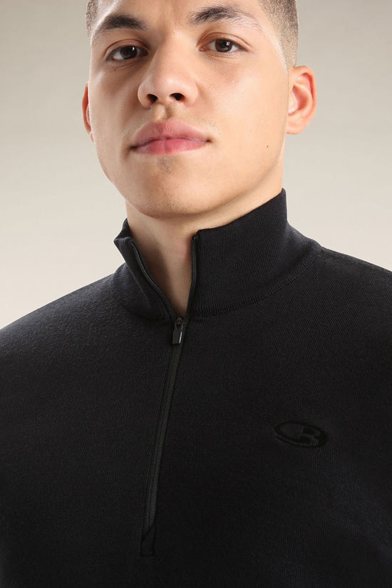 Icebreaker Mens Original Half Zip Top Black