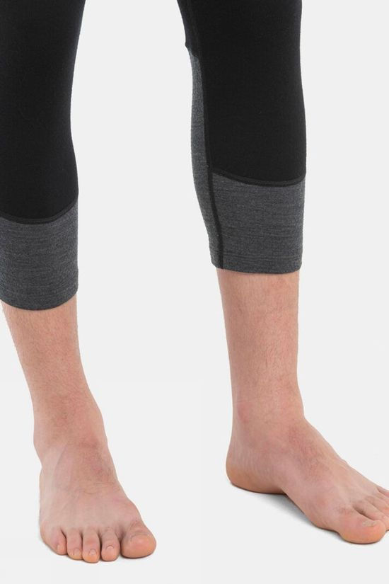 Icebreaker Mens Merino Zoneknit 260 Leggings Black/Jet Hthr/Cb